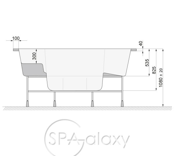 Spa бассейн PoolSpa VESTA SPA (Польша), 230 x 230 x 108 cm